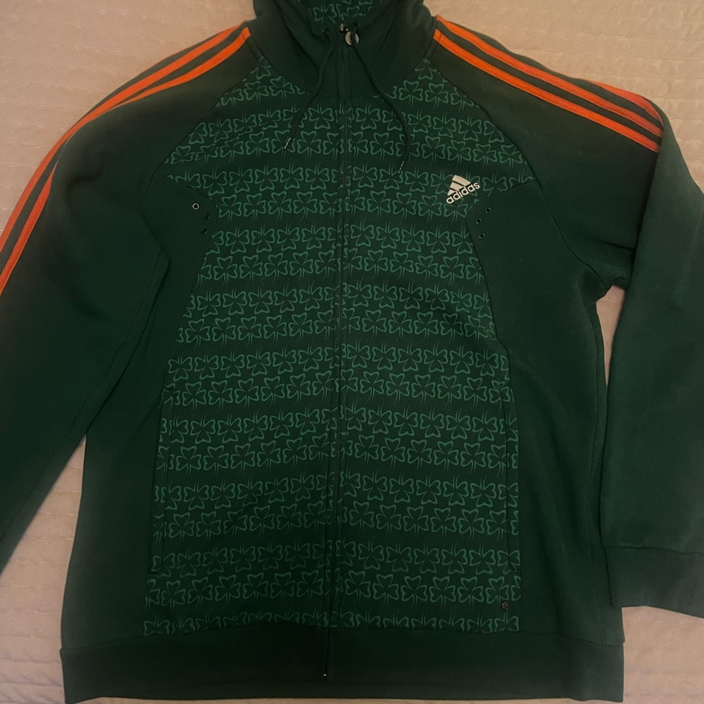 Men’s Rare Euro Cup Adidas Irish Hooded Sweatshirt XL